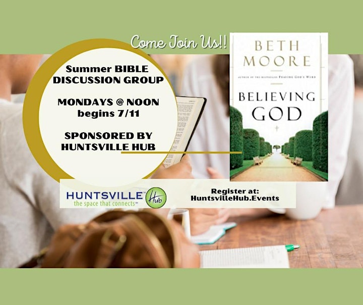 Summer Bible Discussion Group - Beth Moore "Believing God" image