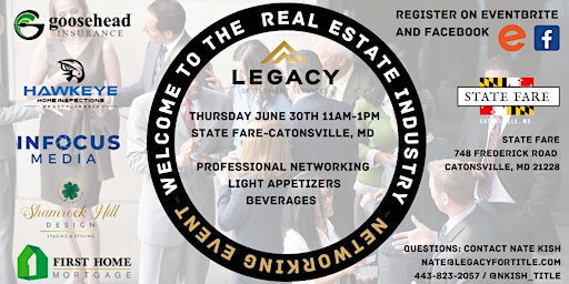 Welcome to the Real Estate Industry Networking Event