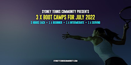 3-hour Tennis Boot Camp For Adult Beginners tickets