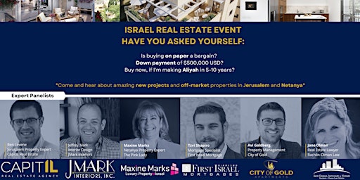 Israel Real Estate Event: What You Need To Know About Buying in Israel