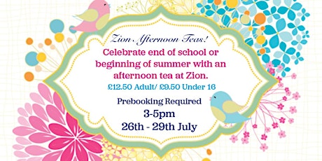 Afternoon Teas at Zion tickets