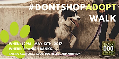 Thank Dog I Am Out's #DontShopAdopt Walk primary image