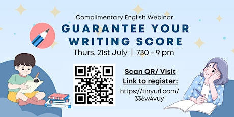 PSLE English Webinar: Guarantee Your Writing Score tickets