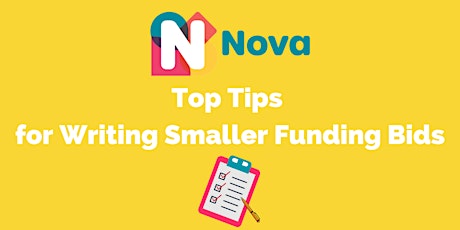 Top Tips for Writing Smaller Funding Bids