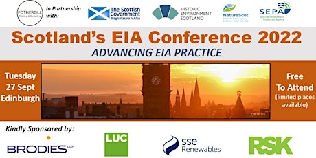 Scotland's EIA Conference 2022 tickets
