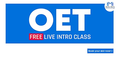 OET Training-OET Live Class Online -Introduction-Free Entry-Mentor Merlin tickets
