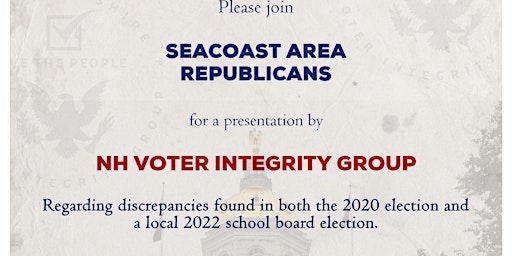 NH Voter Integrity seacoast presentation regarding NH elections.