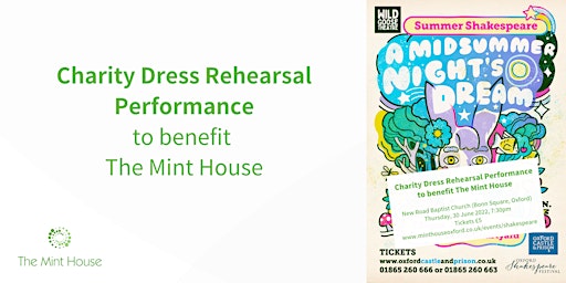 A Midsummer Night's Dream: Charity Dress Rehearsal Performance