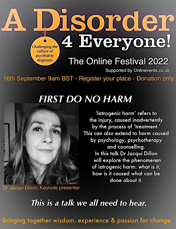 A Disorder for Everyone!  - The Online Festival 2022 image