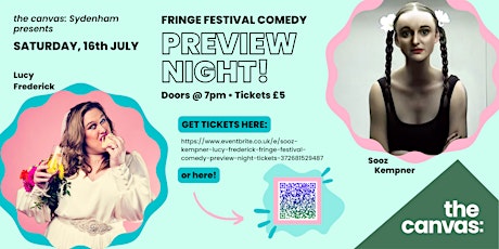 Sooz Kempner & Lucy Frederick: Fringe Festival Comedy Preview Night! tickets