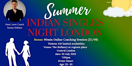 Summer Indian Single’s Night tickets