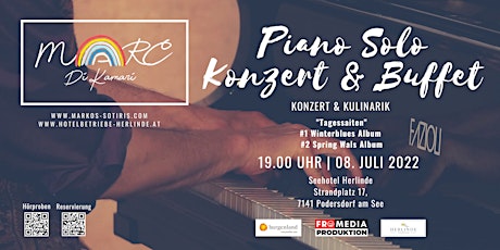 Marc DiKamari - Piano Solo Konzert & Kulinarik  - Klavierkonzert und Buffet Tickets