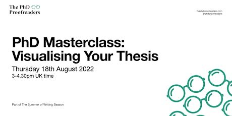 PhD Masterclass: Visualising Your Thesis
