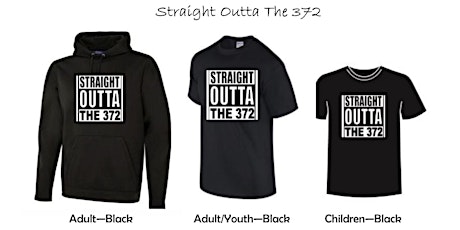 Clothing - STRAIGHT OUT OF THE 372 T-Shirt - Black - Adult, Youth, Child primary image