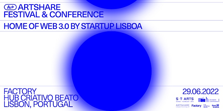 Artshare Festival | Home of Web 3.0 by Startup Lisboa image