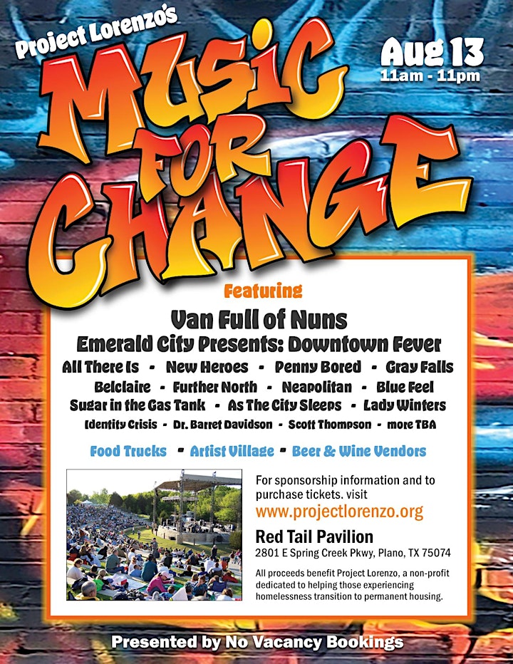 Project Lorenzo's "Music For Change" Music Festival image