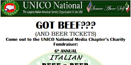 UNICO National Media Chapter 6th Annual Italian Beef n Beer Fundraiser primary image