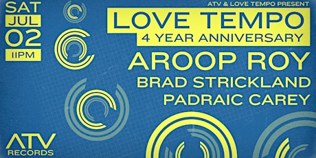 THE LOVE TEMPO with AROOP ROY @ ATV RECORDS tickets