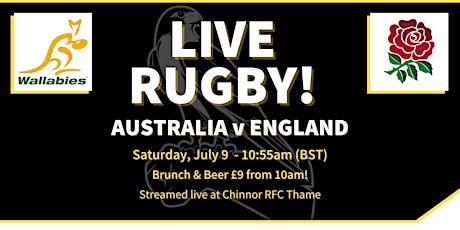 Live Rugby - Australia v England - Second Test