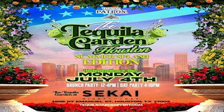 July 4th Teuquila Garden Pool Party at Sekai tickets