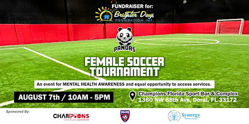 Female Soccer Tournament Fundraiser for mental health awareness