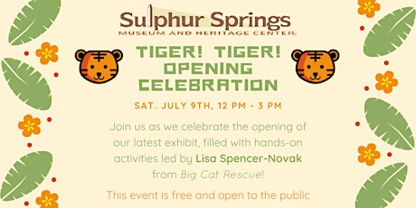 "Tiger! Tiger!" Exhibit Opening Celebration tickets