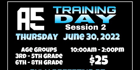 AE5 Training Day session 2 tickets