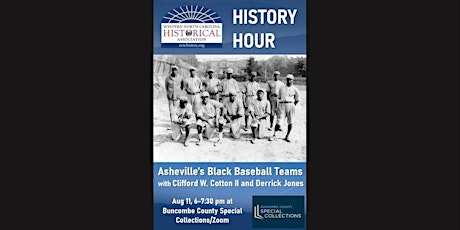 WNCHA History Hour: Asheville’s Black Baseball Teams tickets