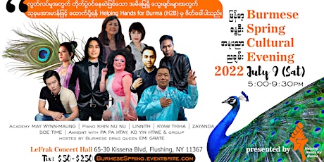 Burmese Spring Cultural Evening 2022 tickets