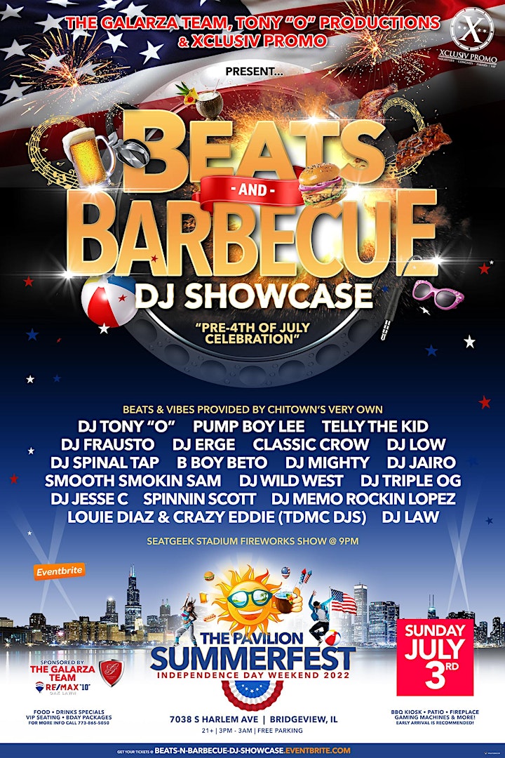 BEATS -N- BARBECUE & DJ SHOWCASE AT THE PAVILION SUMMEFEST 2022 image