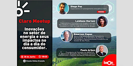 Imagem principal do evento Claro Meetup - Inovações no setor de energia e seus impactos