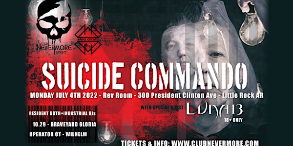 Club NeverMore Presents: Suicide Commando