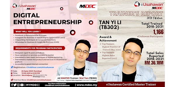 eUsahawan  MDEC - Digital Entrepreneurship (Start-Up)