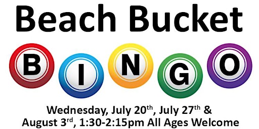 IN-PERSON: Beach Bucket Bingo!