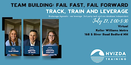Team Building: Fail Fast, Fail Forward  Track, Train and Leverage ONLINE tickets