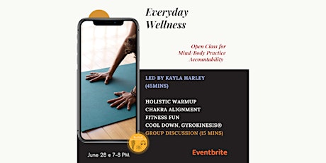 EveryDay Wellness | MindBody + Breathwork Virtual Session tickets