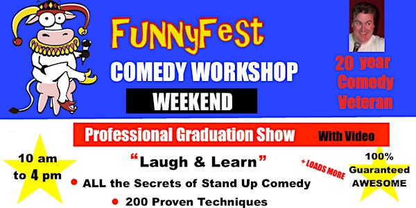 Stand Up Comedy WORKSHOP - WEEKEND COURSE - YYC - OCTOBER 1 and 2, 2022