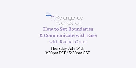 How to Set Boundaries & Communicate with Ease tickets
