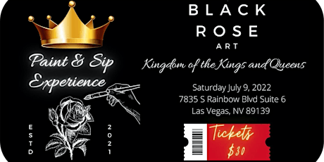 Black Rose Art- Paint & Sip Experience tickets