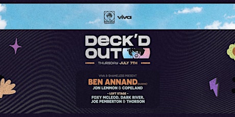 Deck'd Out #6 - Viva & Shameless Presents Ben Annand (Tropical) tickets