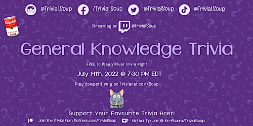 General Knowledge Virtual Trivia Night