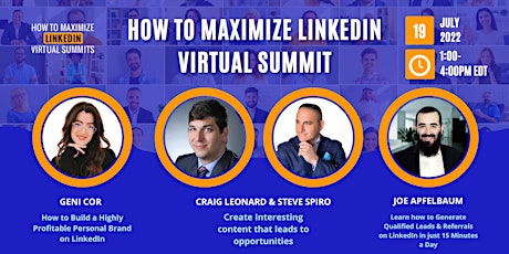 How to Maximize LinkedIn Virtual Summit tickets