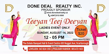 Teeyan Teej Deeyan 2022 tickets