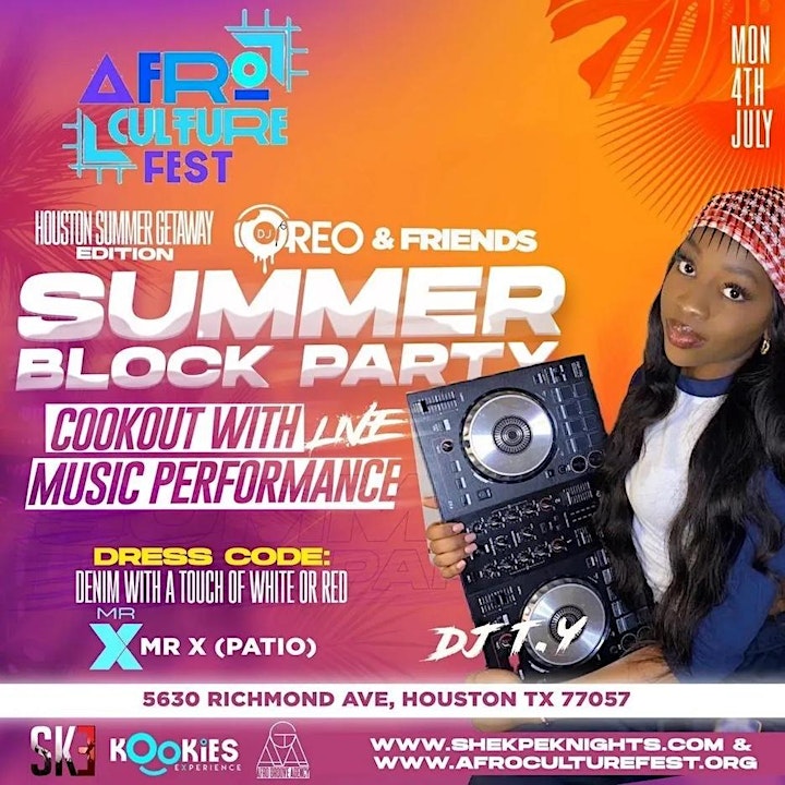 AfroCulture Fest Houston Summer Getaway Block Party image