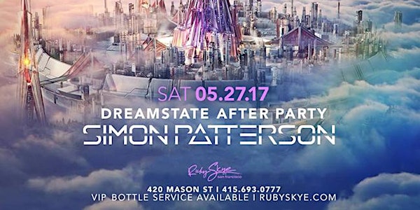DREAMSTATE AFTER PARTY: SIMON PATTERSON