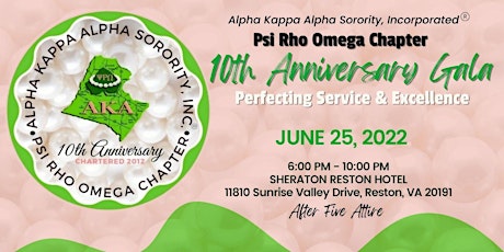 Psi Rho Omega Chapter 10th Anniversary Gala tickets