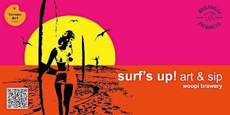 Surf's Up! Art & Sip at Woopi Brewery