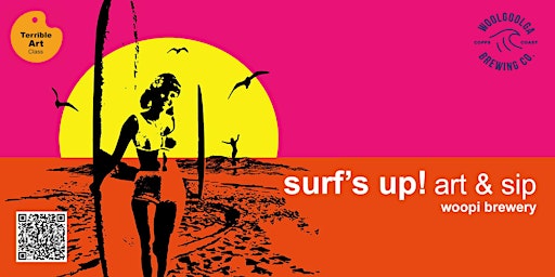 Surf's Up! Art & Sip at Woopi Brewery