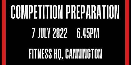 Competition Preparation tickets