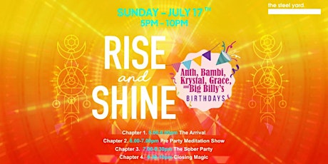 RISE and SHINE tickets